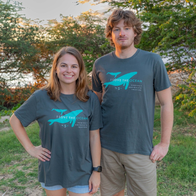 Product Description: MEMBERS ONLY: I LOVE THE OCEAN T-SHIRTS</br></br>Great design, soft and comfy to wear and sustainably made in the USA– this shirt is EXCLUSIVELY for PWF members.</br></br>- Crew neck</br></br>- Short sleeves</br></br>- 100% GOTS and OCS certified organic cotton</br></br>- Machine wash cold;Tumble dry low</br></br>About the shirt and the manufacturer:</br></br>- Only 3 ingredients used to dye this shirt: salt, vinegar andbaking soda.</br></br>- Saves water! Organic dyes use 30% less water over traditional chemical dyes.</br></br>- Saves energy! Organic dyes use 25% less energy over traditional chemical dyes.</br></br>- 100% contamination free.</br></br>- Every step of the process is verified through aUTRAK system.</br></br>- Socially responsible. Made in USA. All employees are paid 39% above the national minimum wage.</br></br>Models: Kagan – Development and Ryan – Accounting</br></br>Photographer: Rob Owen</br> I Love the Ocean Member T-Shirt